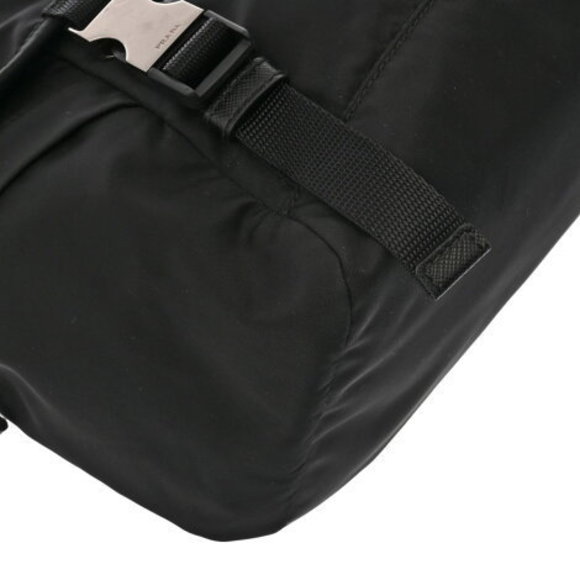 PRADA Re Nylon Saffiano Leather Black Nylon Shoulder Bag - Picture 5 of 12